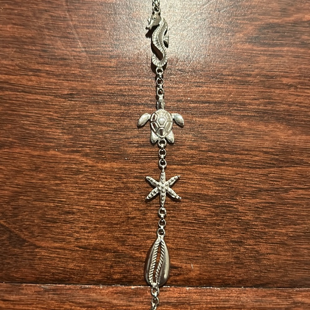 NWT Sterling Silver Sea Life Anklet by Ross-Simons - Picture 5 of 11